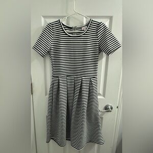Striped Black and White Dress